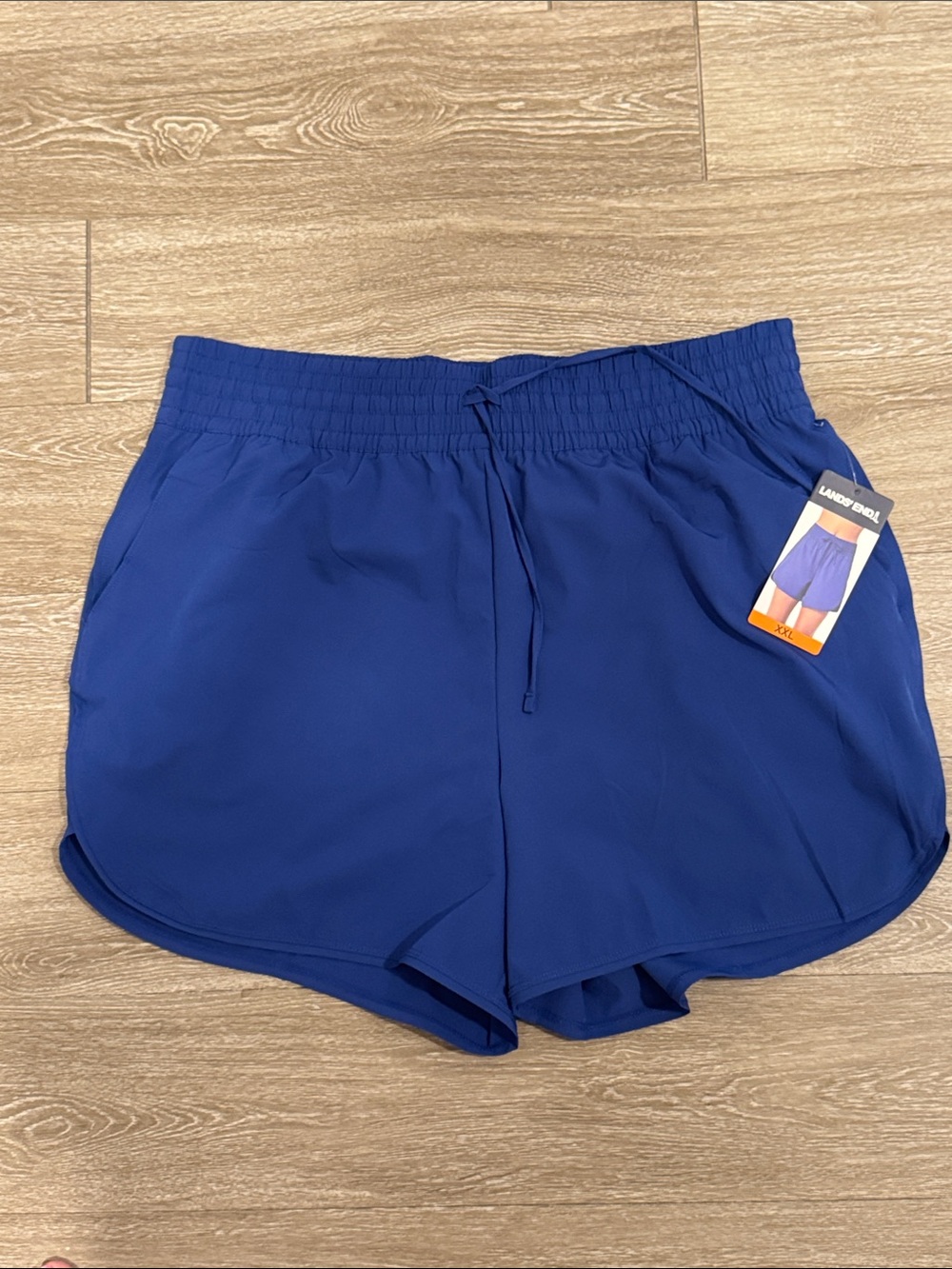 Lands end ladies Blue Athletic Shorts - Lightweight Everyday Comfort size XXL